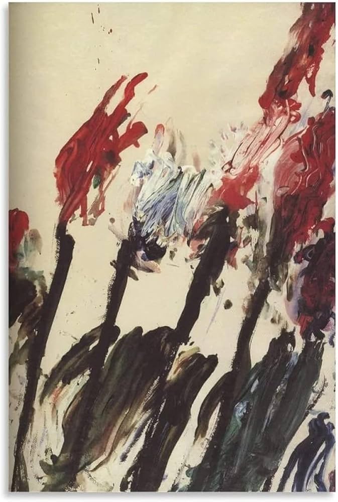 Amazon.co.jp: Cy Twombly 美的ポスター抽象的な落書きキャンバス絵画