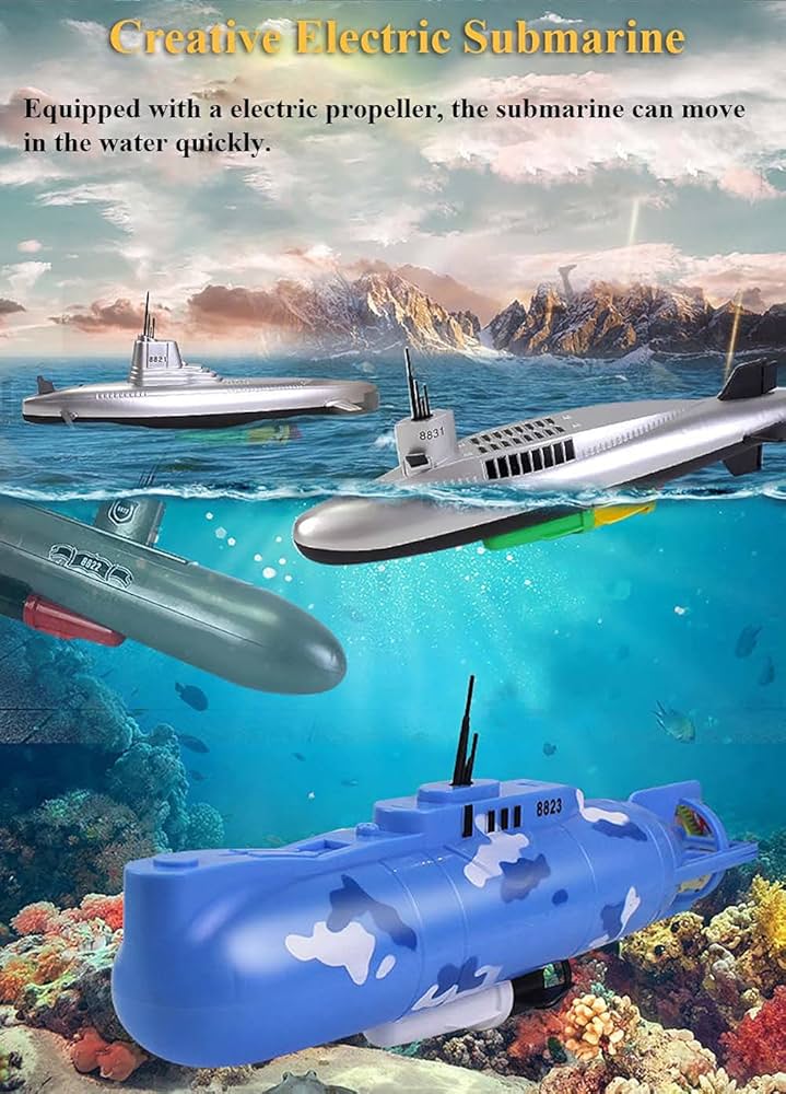 Amazon.com: NEXTAKE Electric Submarine Bath Toy - Funny Military