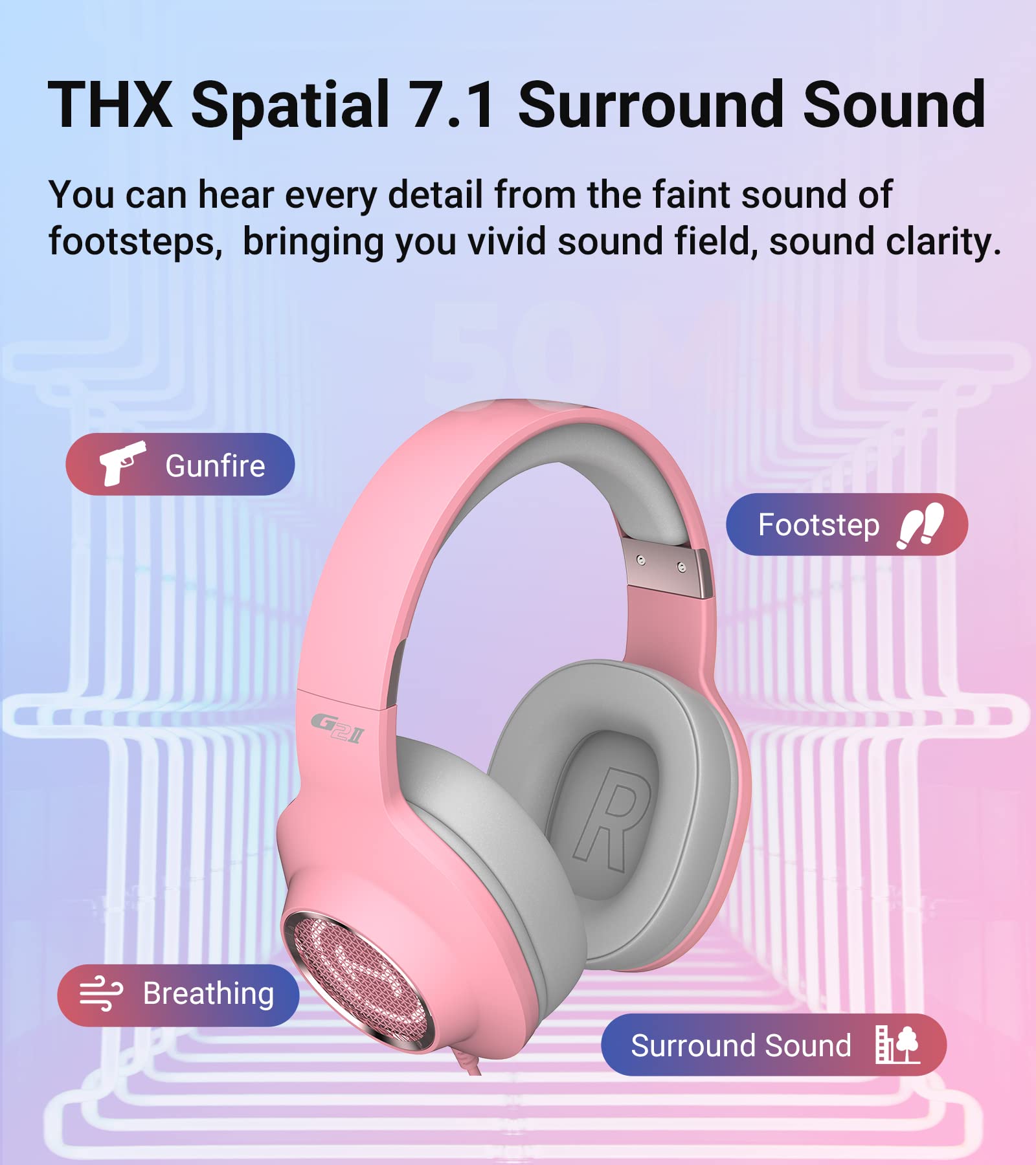 Amazon.co.jp: HECATE by Edifier G2 II ピンク ゲーミングヘッド