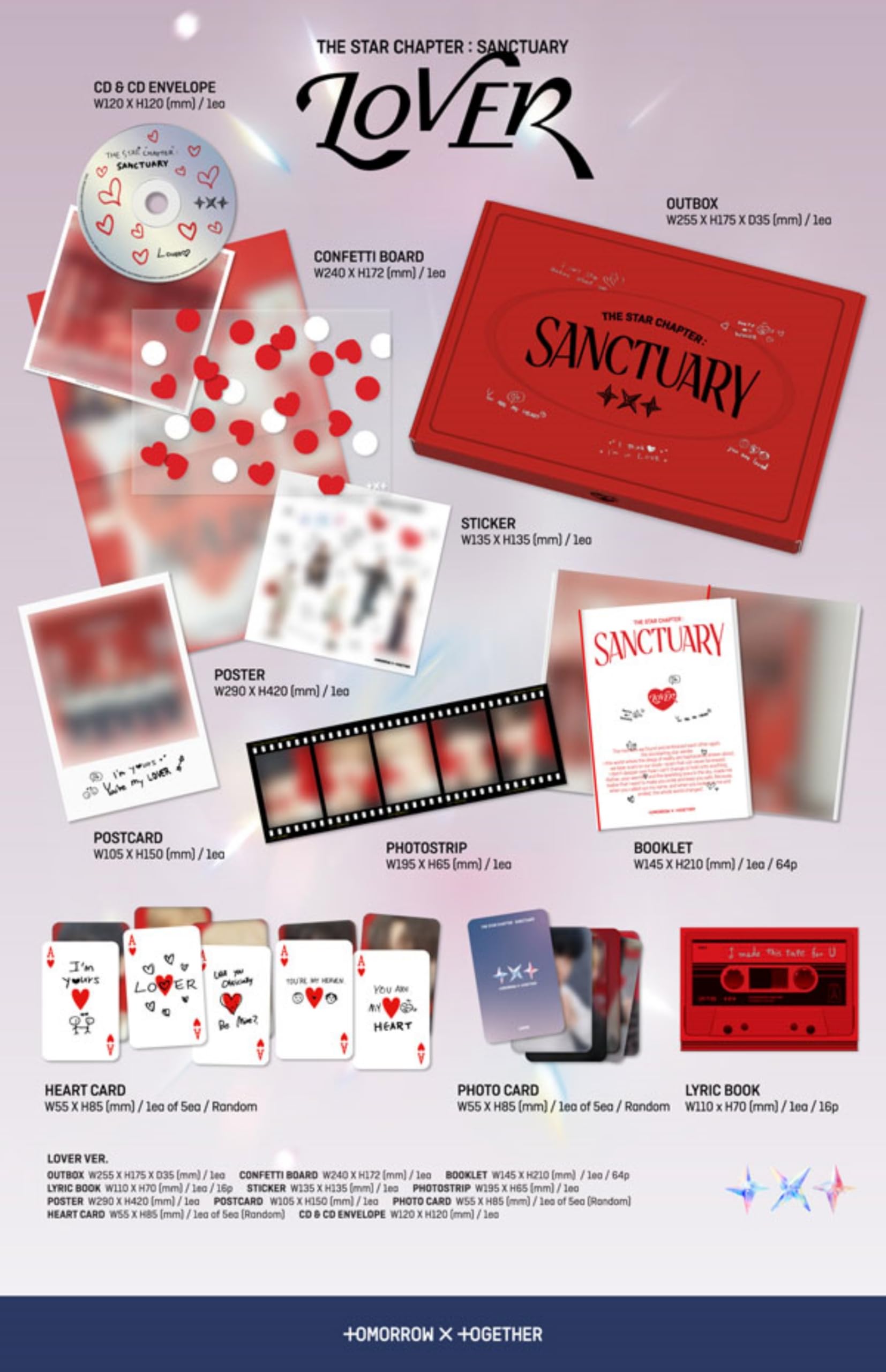 Amazon.com: TOMORROW X TOGETHER (TXT) Album SANCTUARY - The Star