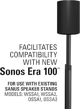 Amazon.com: Sonos Era 100 Adapter Bracket Kit for Sanus Adjustable