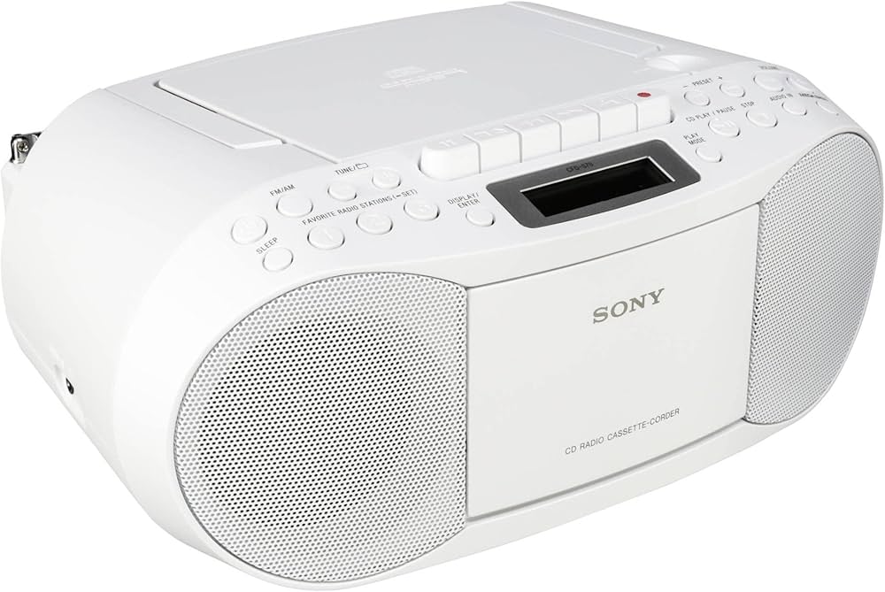 Sony CFD-S70 Boombox (CD, kaset, radyo) beyaz : Sony: Amazon.com