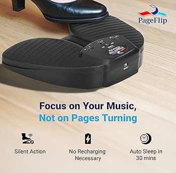 Amazon.com: PageFlip Butterfly 藍牙翻頁器踏板– 靜音、堅固的腳踏板