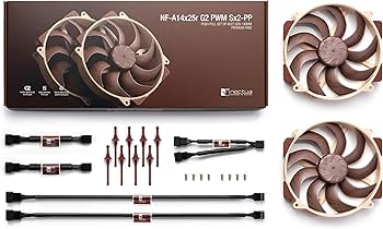 Amazon.com: Noctua NF-A14x25r G2 PWM Sx2-PP, Push-Pull Set of Two