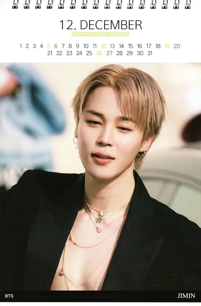 Amazon.co.jp: ジミン 卓上 カレンダー (写真集) 2026~2027年 (2年分