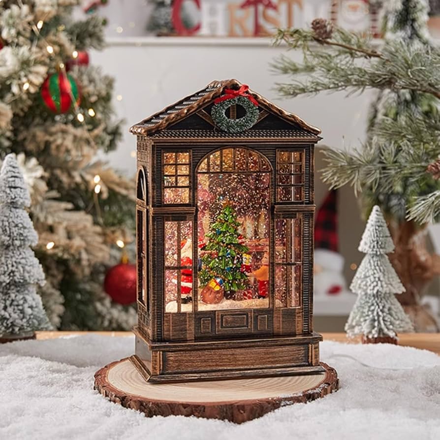 Amazon.co.jp: クリスマスオルゴール クリスマスキャンドル 自動降雪