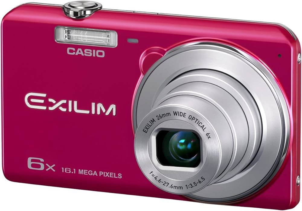 Amazon | CASIO デジタルカメラ EXILIM 1610万画素 6倍 レッド EX