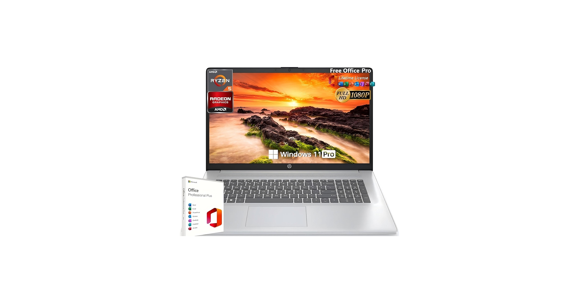 Amazon.com: HP 17 Laptop Computer, with Office Lifetime License