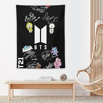 Amazon.co.jp: BTS タペストリー 壁掛け 部屋飾り 多機能 背景