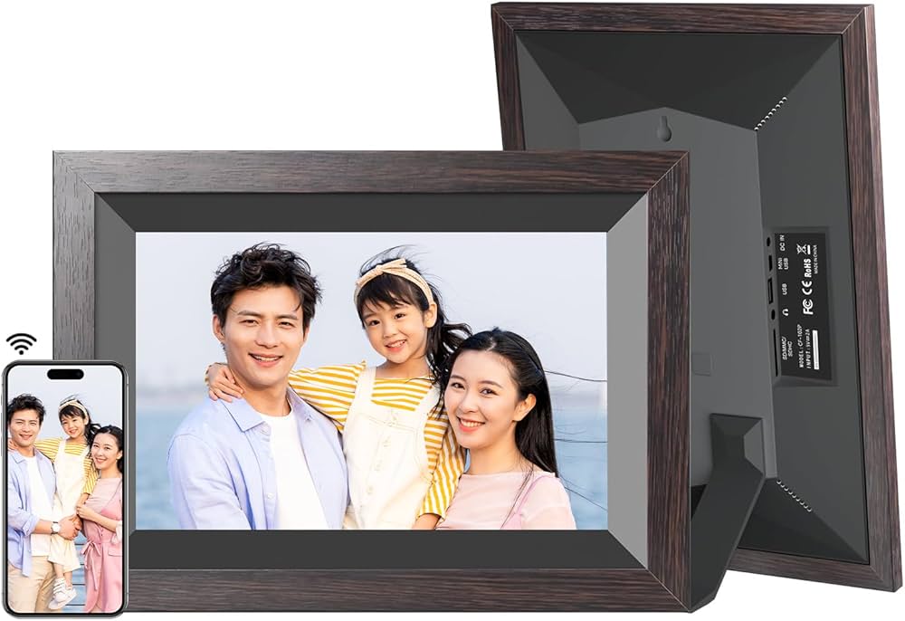 Amazon | KODAK デジタルフォトフレーム 木製 10インチ 1280*800解像度