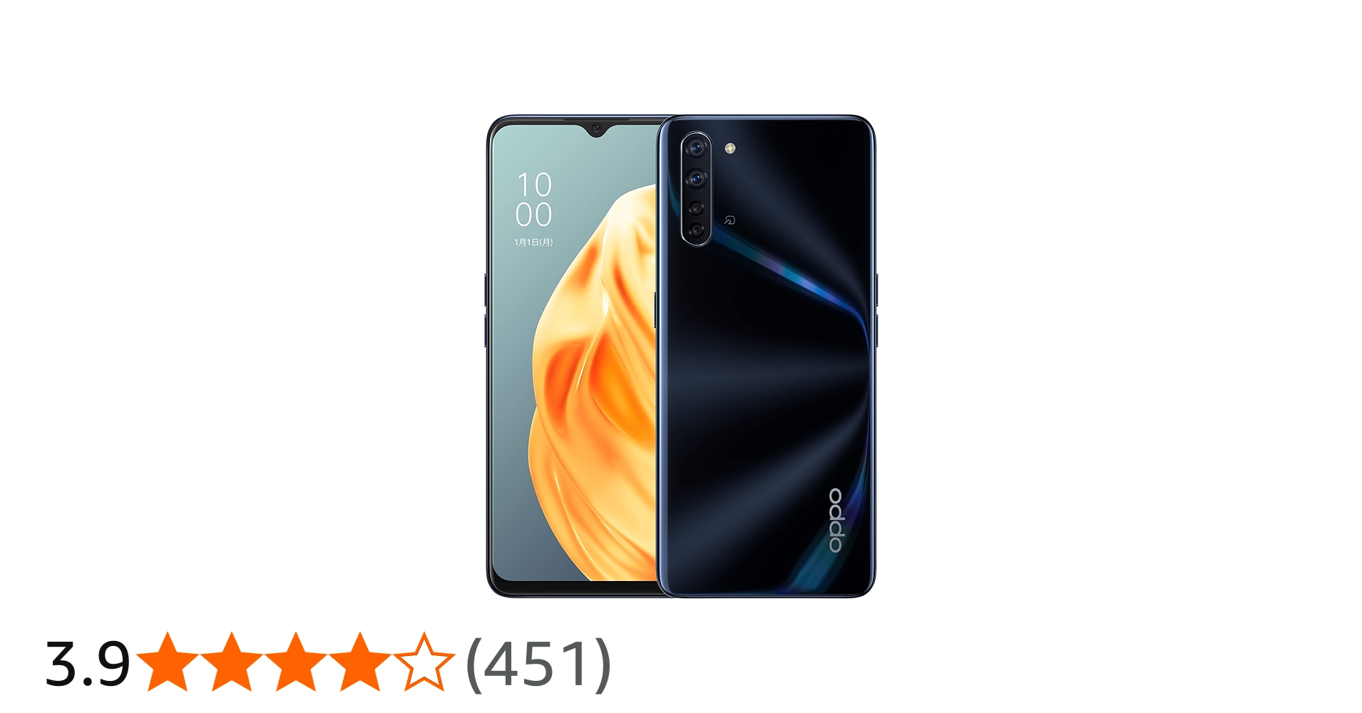 Amazon.co.jp: OPPO Reno3 A ブラック【日本正規代理店品】 CPH2013 BK