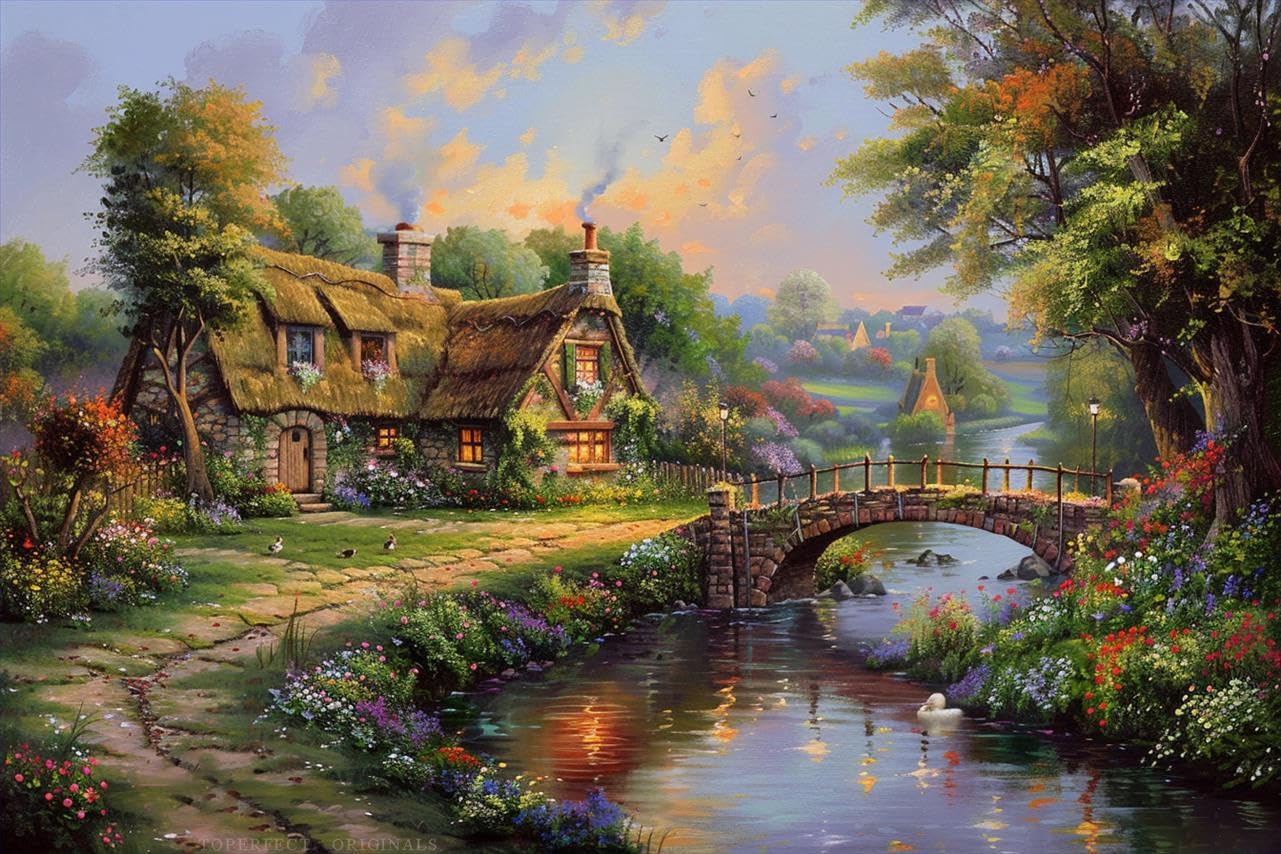 綺麗な風景画 絵画 風景（N） 絵画風景画 絵、風景画 風景画3 絵画