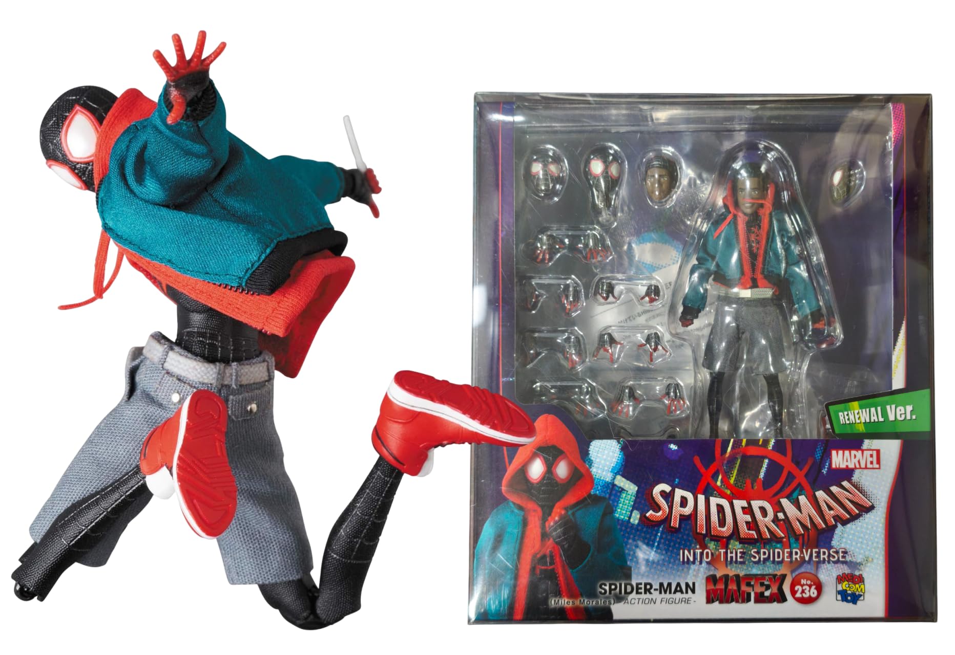 Amazon.co.jp: MAFEX スパイダーマン(Miles Morales)リニューアル版