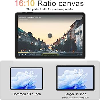 Amazon.co.jp: タブレット、11インチLCDディスプレイ付きAndroid 15