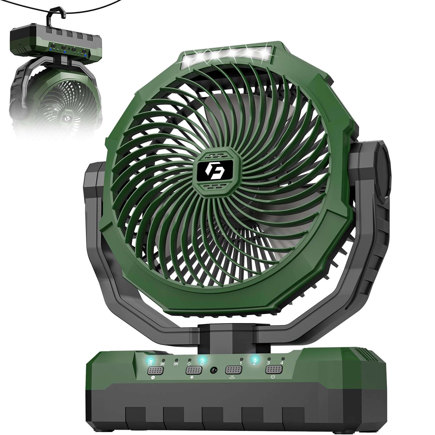 Amazon | キャンプ 扇風機 車中泊 24000mAh大容量 最大160時間連続使用