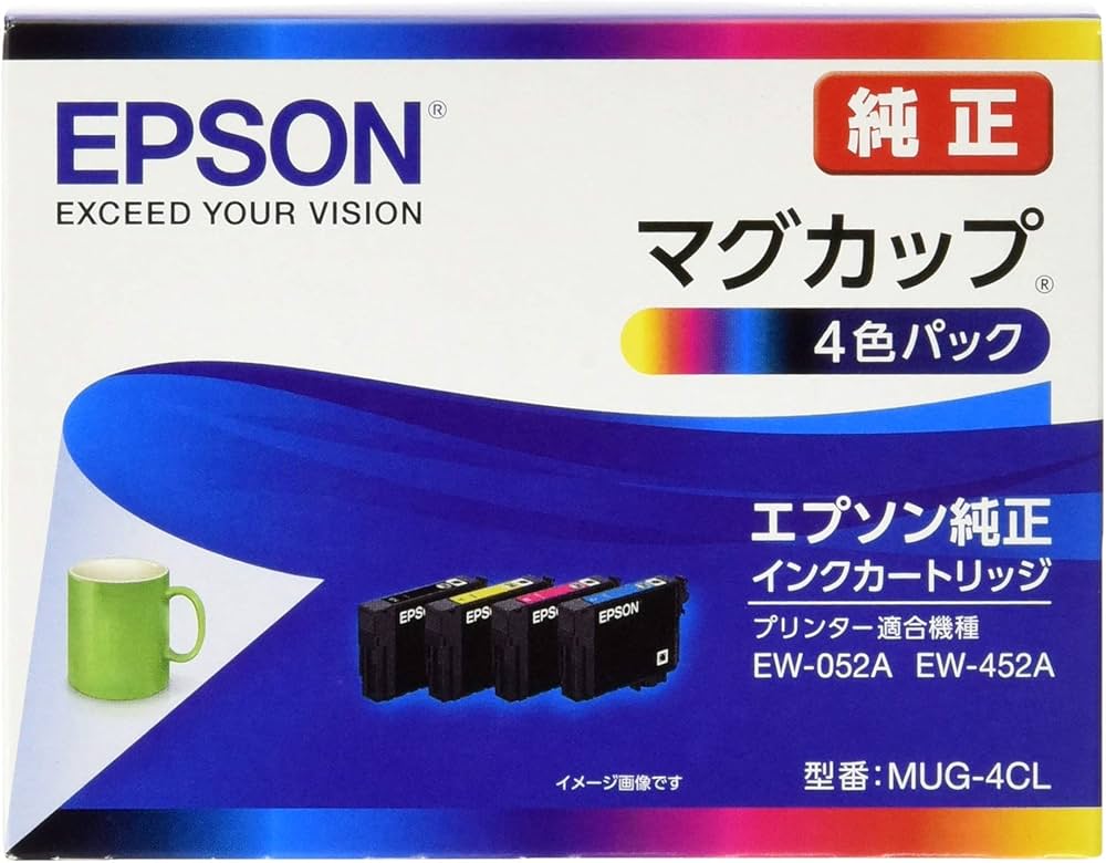 Amazon.co.jp: エプソン 純正 インクカートリッジ マグカップ MUG-4CL