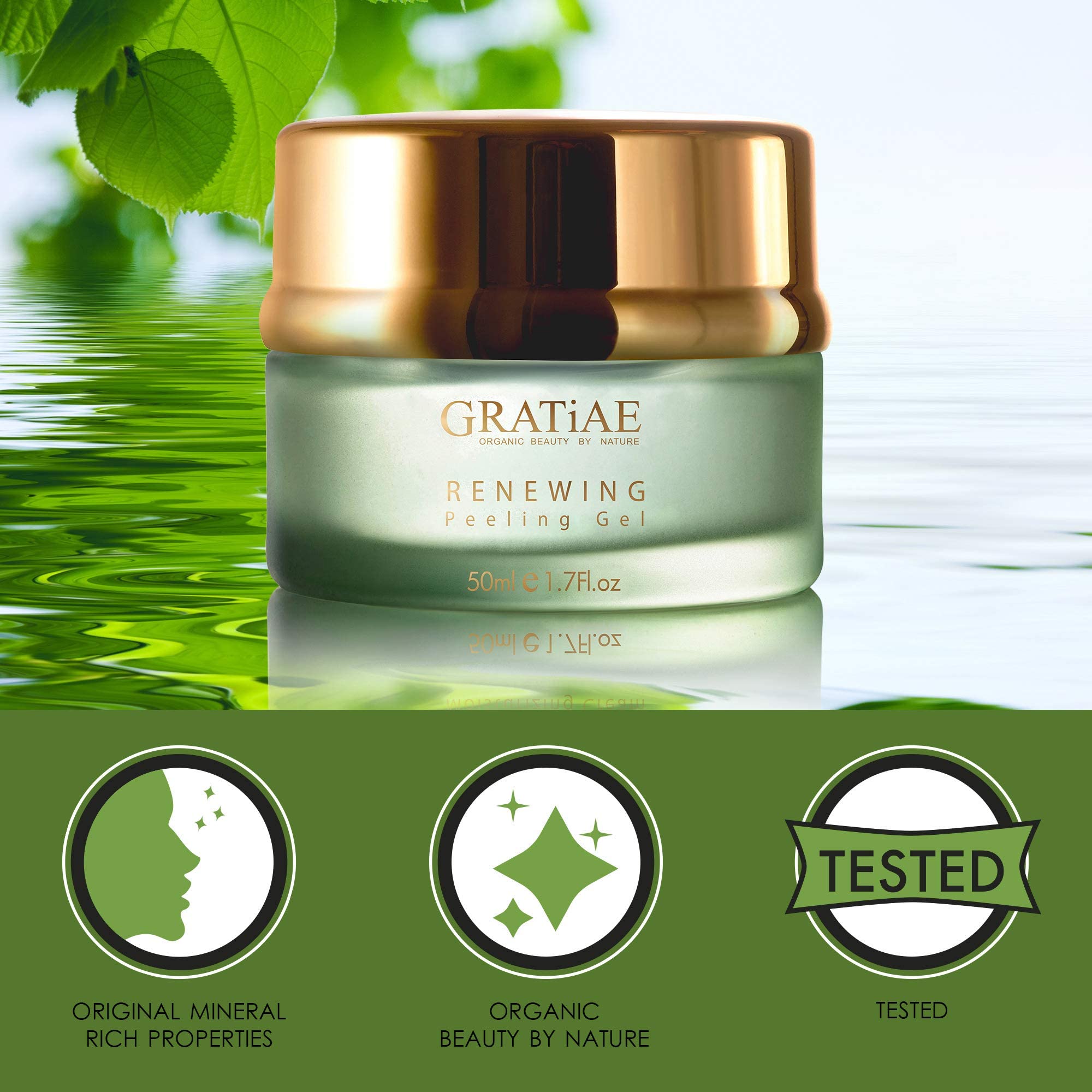 Amazon.com : Gratiae organic renewing Peeling gel face mask, mild