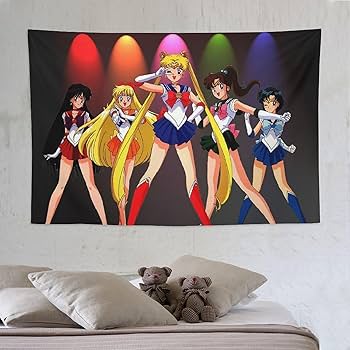 Amazon.co.jp: 美少女戦士セーラームーンタペストリー 壁掛け 壁飾り