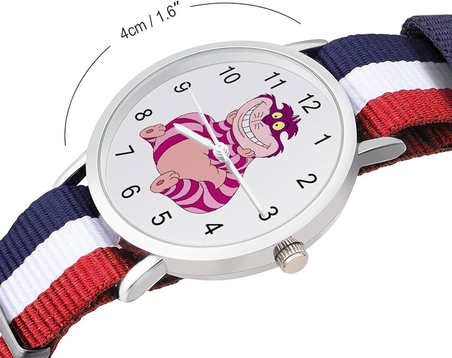 Amazon.co.jp: 腕時計 不思議の国のアリス チェシャ猫 編組腕時計