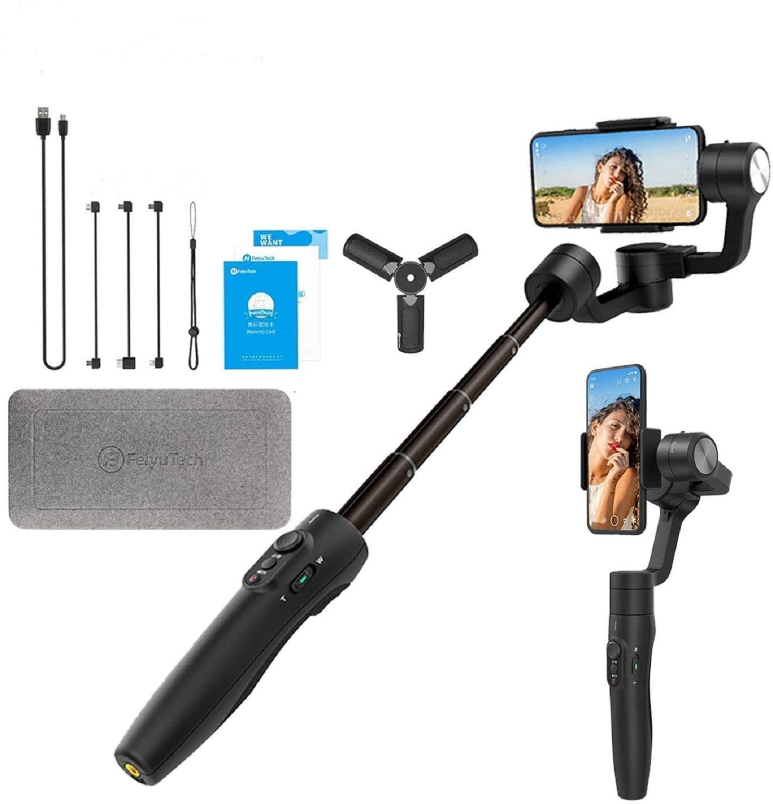 Amazon | FeiyuTech Vimble 2S 自撮り棒スマホ ンジンバル