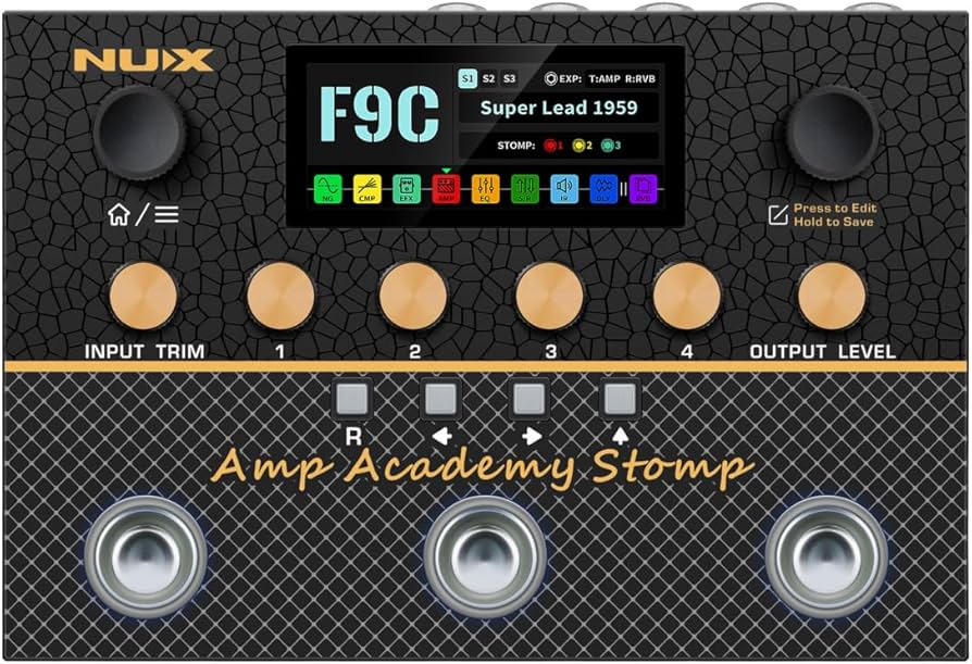 Amazon.com: NUX Amp Academy Stomp Compact Amp Modeler, Multi