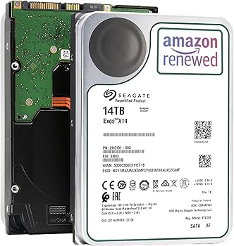 Amazon | 【整備済み品】ST Exos X14 14TB HDD 3.5インチ 7200RPM SATA