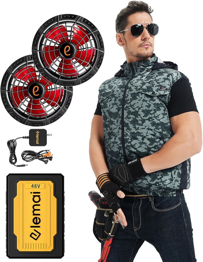 Amazon.co.jp: [elemai] 2025年新モデル フアン付きウェア チタン