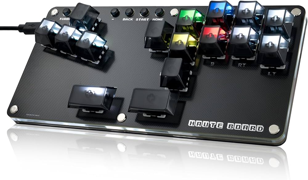 Amazon.co.jp: Borcham 16キーミニオールボタンアーケードスティック