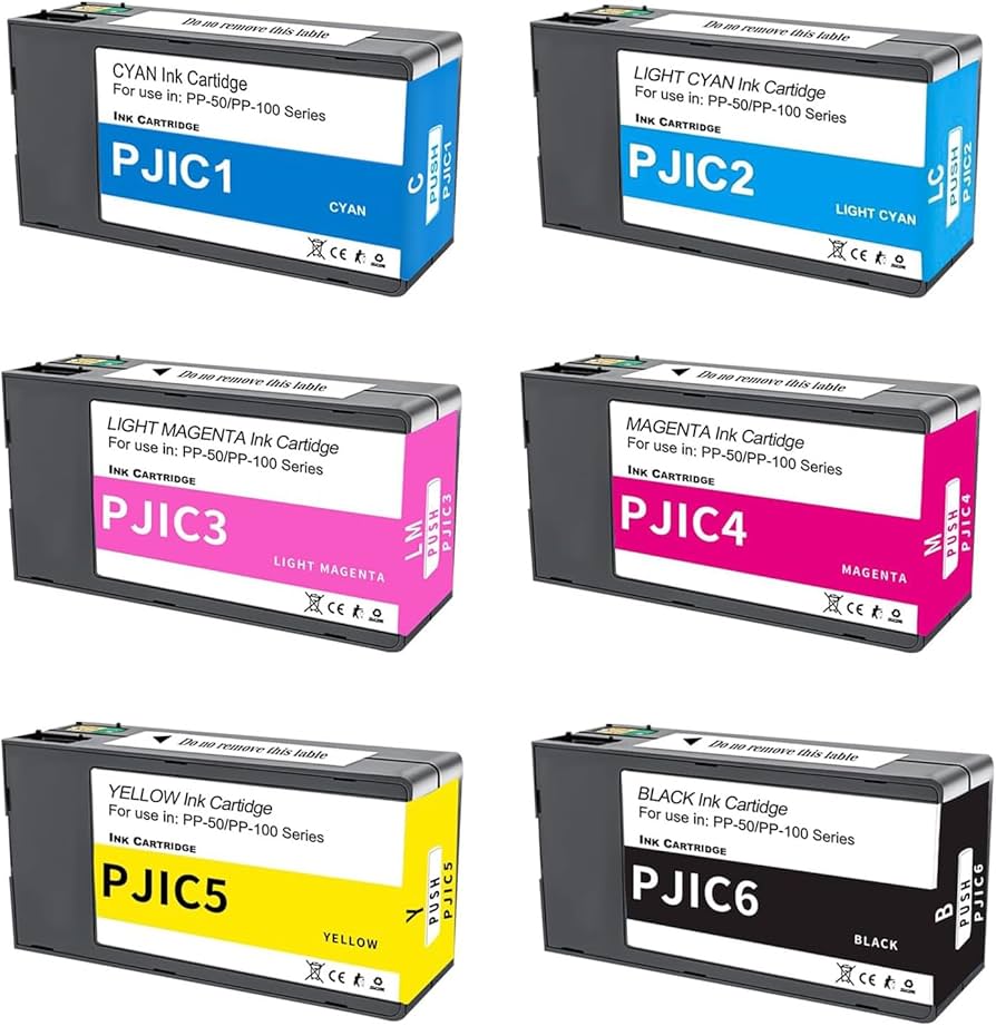 Amazon.co.jp: PP-50 PP-100 インクカートリッジ 6色セット PJIC1