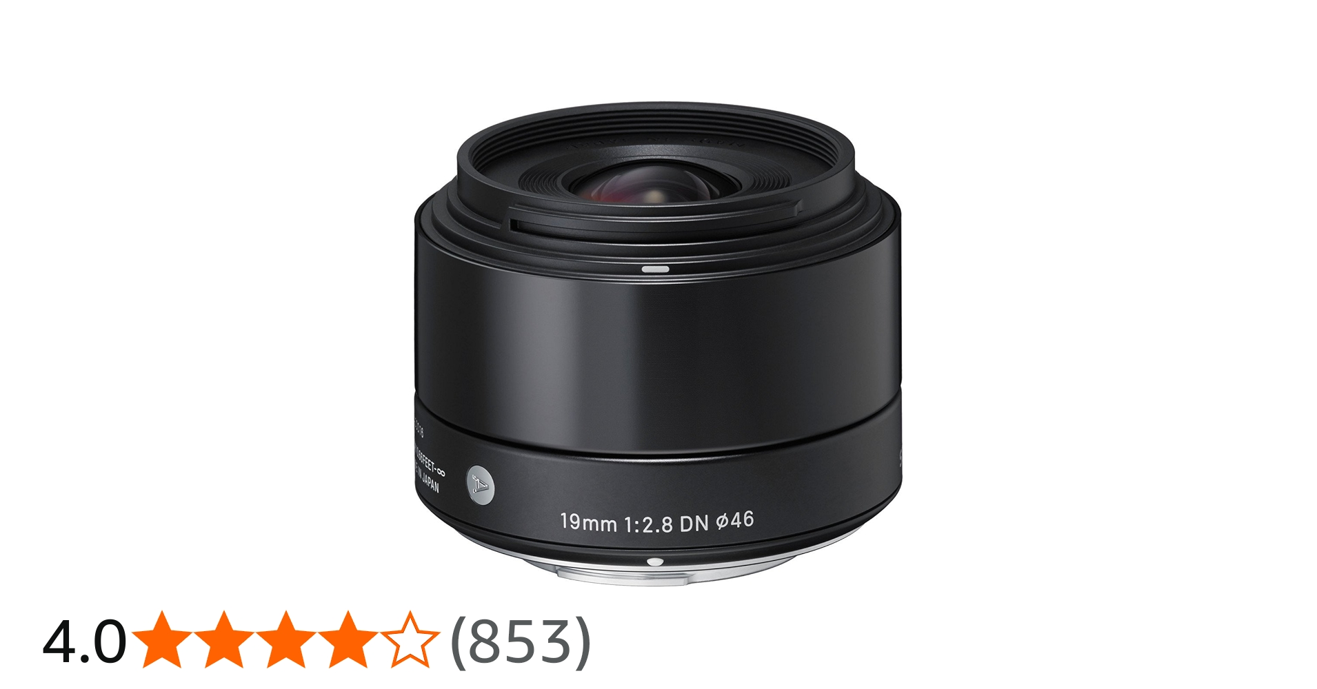 Amazon.co.jp: SIGMA 交換レンズ 19mm F2.8 DN Black マイクロフォー