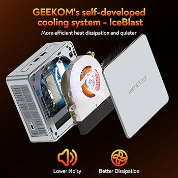 GEEKOM AE8 AI Mini PC, AMD Ryzen 9 8945HS Mini Computers(Up to 5.2