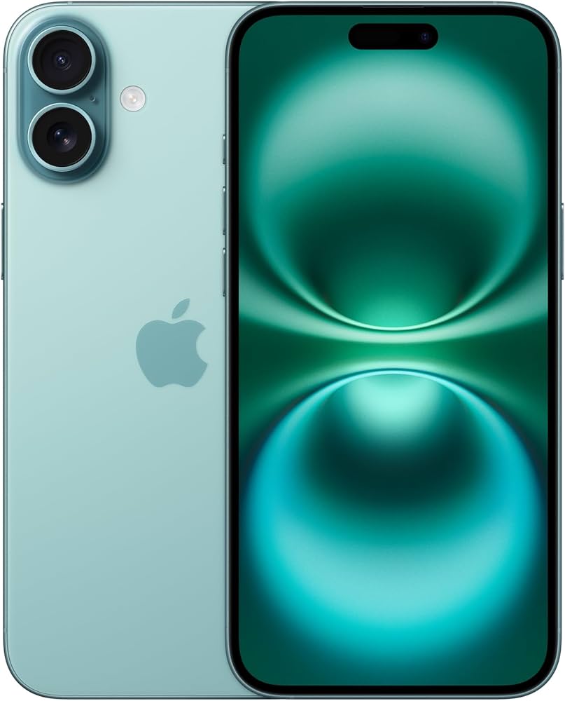 Amazon.com: Apple iPhone 16 Plus, 256GB, Teal - AT&T (Renewed