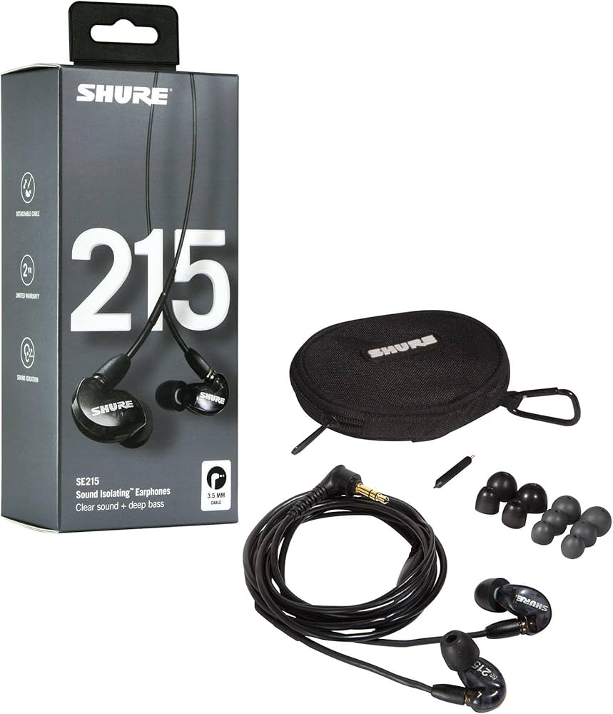 Amazon.com: Shure SE215 PRO Wired Earbuds, Professional Sound