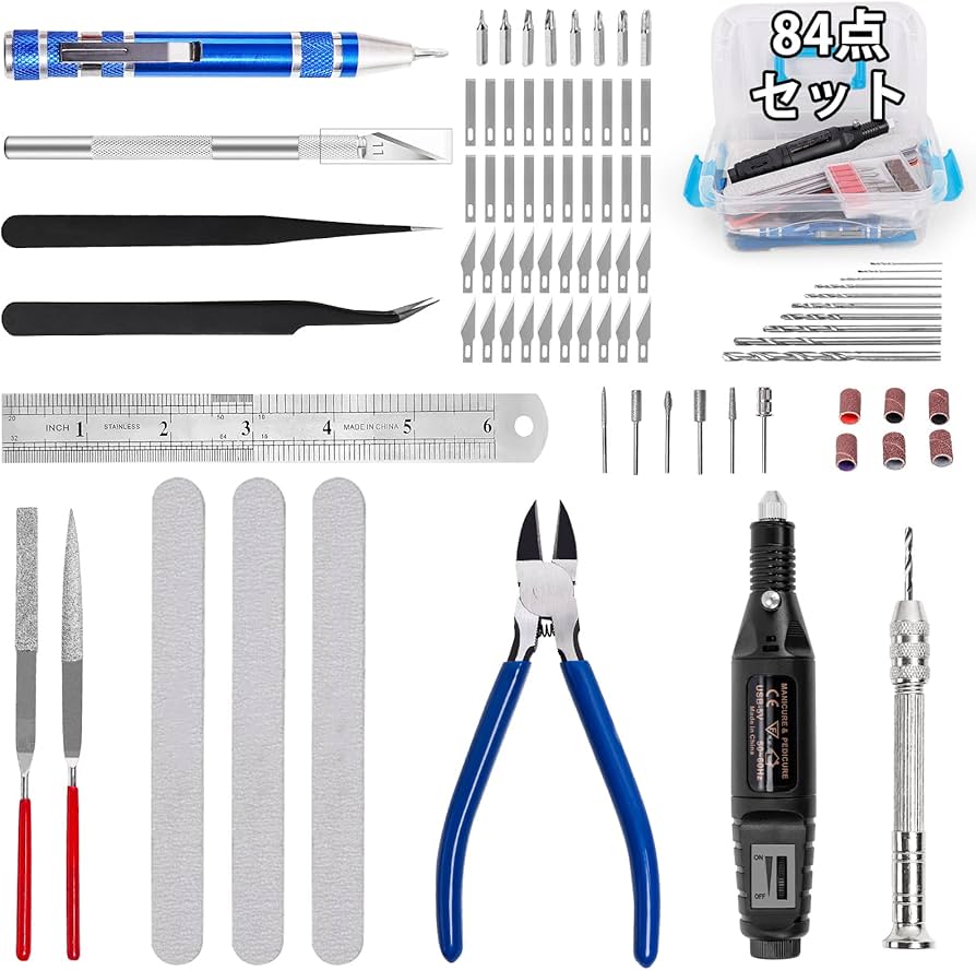 Amazon | プラモデル 工具セット 84点セット ニッパープラモデル 入門
