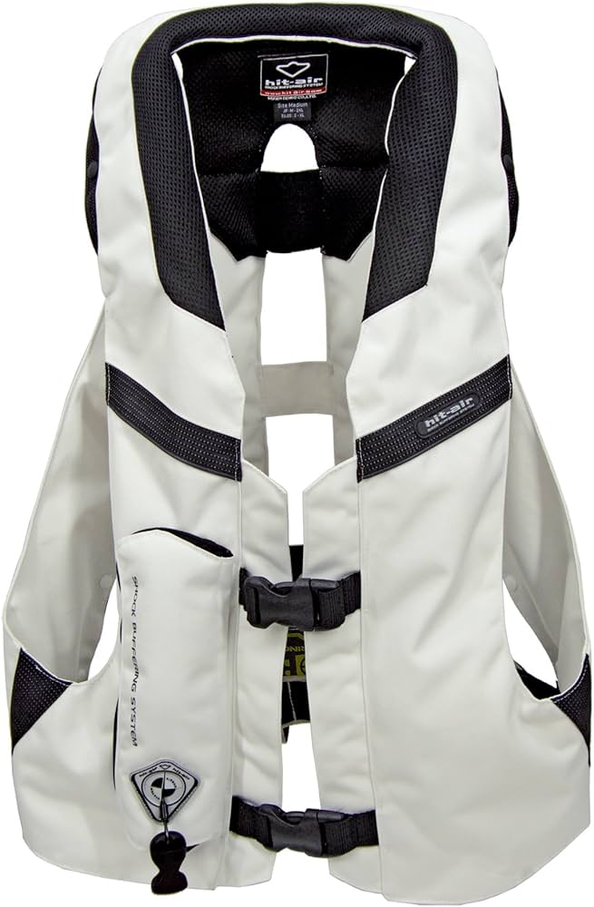 Amazon | hit-air エアバック付ベスト MLV-C ホワイト L （Mサイズから