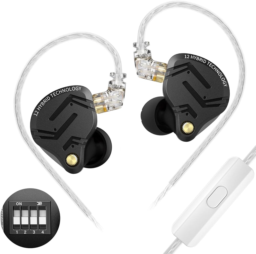 KZ ZS12 PRO X Cuffie IEM con monitor in-ear, auricolari da gioco