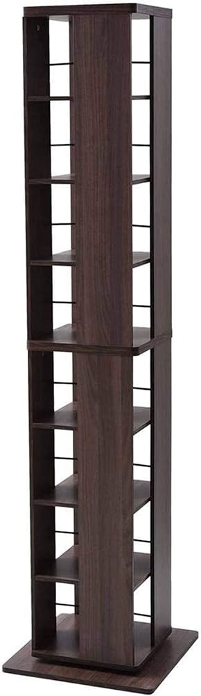 Amazon｜山善(YAMAZEN) 回転本棚 8段 幅45×奥行45×高さ182.5cm 壁付け