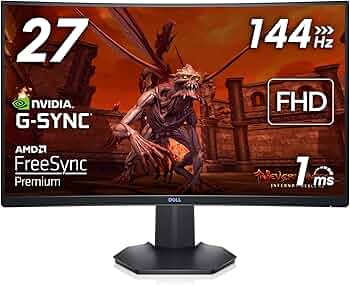 Dell S2721HGFA 27 Inch Full HD (1920x1080) 1500R Curved Gaming