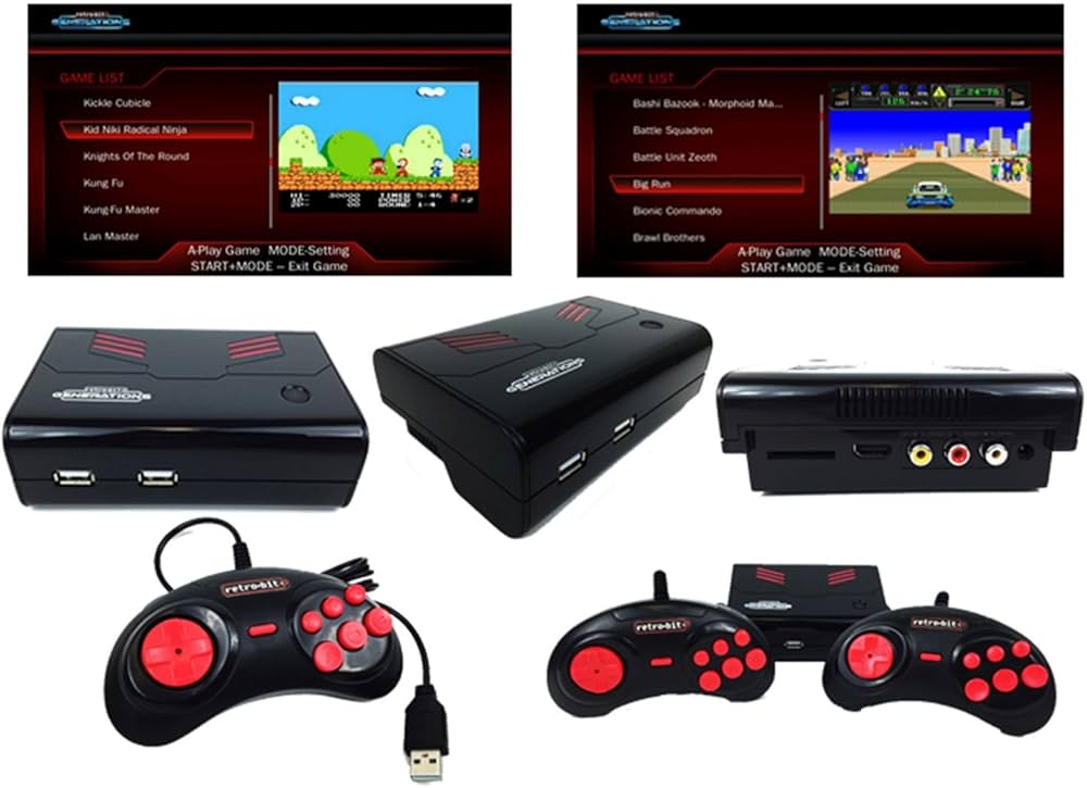 Amazon.com: Retro-Bit Generations - Plug and Play Game Console Red