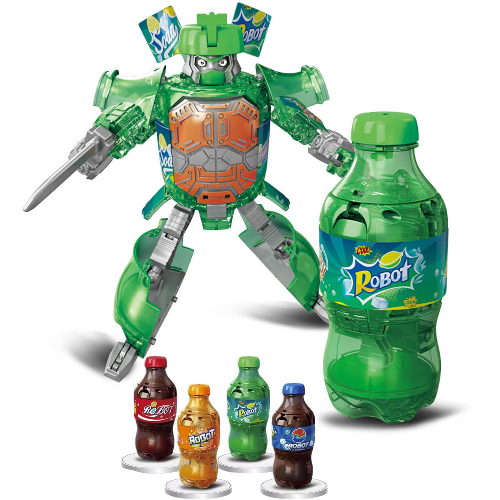 Amazon.co.jp: 2024新登場 飲料ロボッ モデル 変形 ロボット 戦士