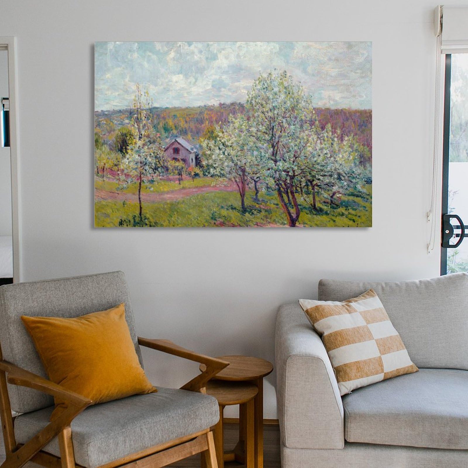 Amazon.co.jp: パリの春、リンゴの花、1879年 アルフレッド・シスレー