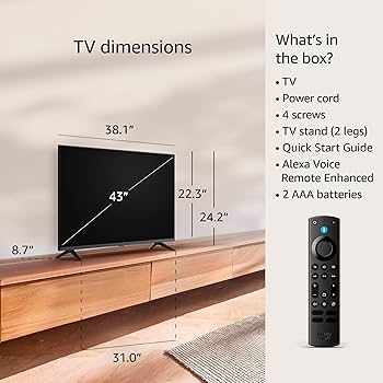 Firetvstick 4K Max付属／2022年製】43型液晶テレビ Fire TV 43