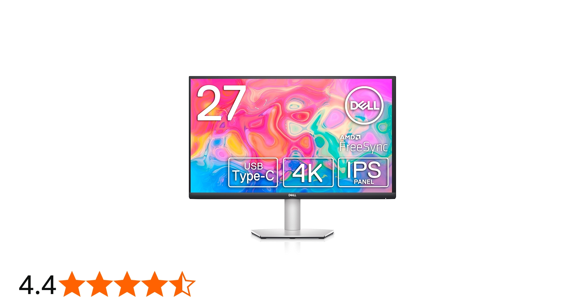 箱あり Dell S2722QC 27インチ 4kモニター ドット欠け無し Dell