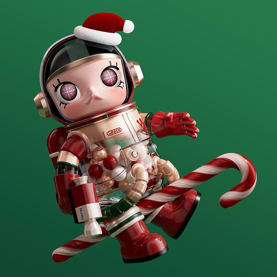 Amazon.com: POP MART MEGA Space Molly 400% Christmas 2024, 11.61