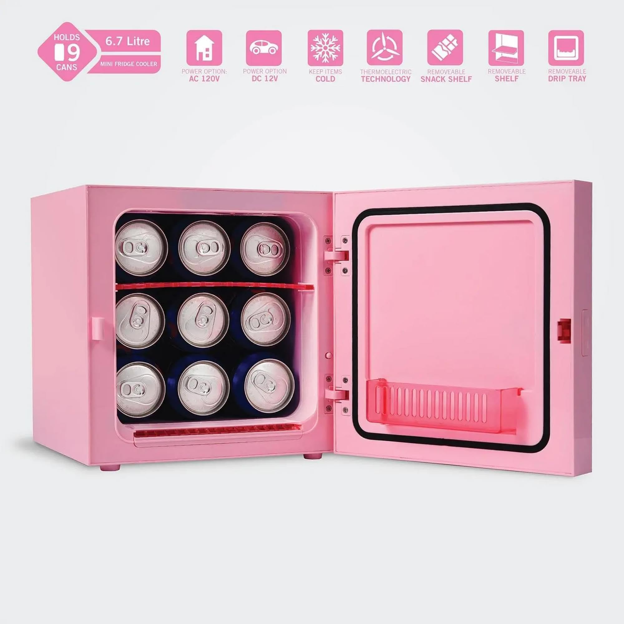 Amazon.com: Sanrio Hello Kitty Pink 6.7L Single Door Mini Fridge