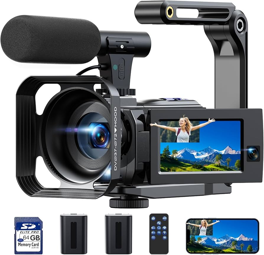 Amazon.com : 4k Video Camera Camcorder 56MP Dual Lens Cam Corder