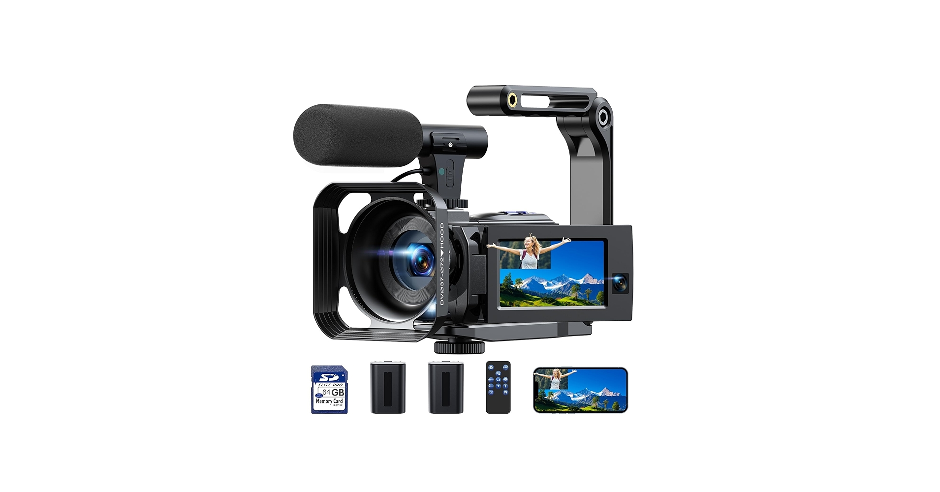 Amazon.com : 4k Video Camera Camcorder 56MP Dual Lens Cam Corder