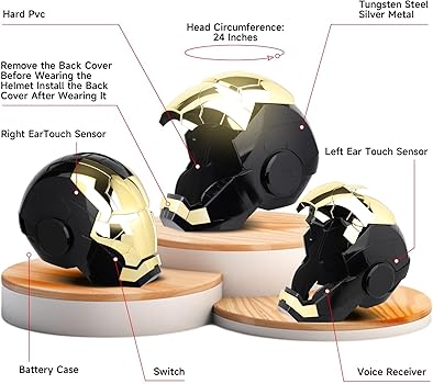 Amazon.co.jp: アイアンマン MK 5 ウェアラブル電子ヘルメット:音声