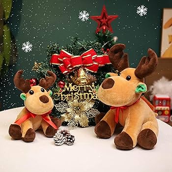Amazon｜抱き枕 ぬいぐるみ クリスマス トナカイ ぬいぐるみ トナカイ
