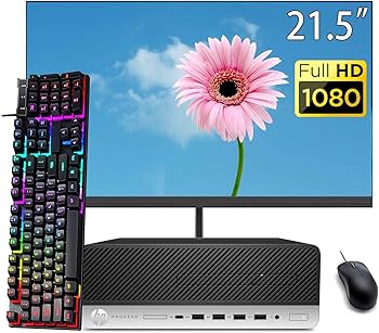 HP ProDesk 600 G3 Small Form Factor PC Desktop with 21.5